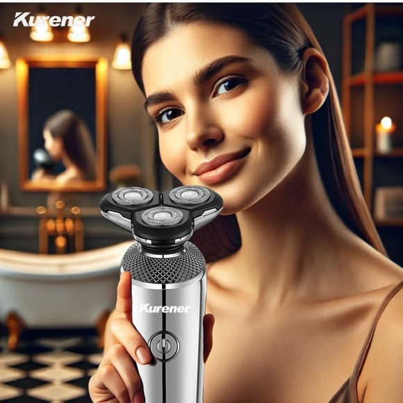 Electric Razor for Men,Kurener Electric Shaver Rechargeable Wet/Dry (056) - Picture 6 of 7